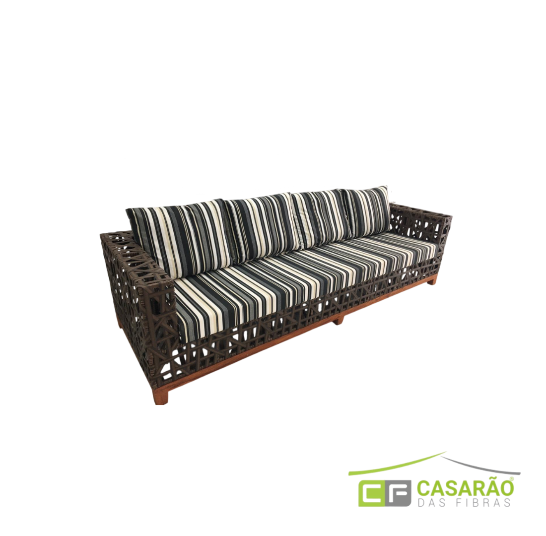 Sofá Atlanta Pé de Madeira